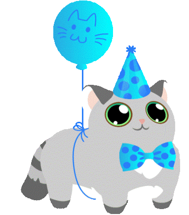 a birthday cat